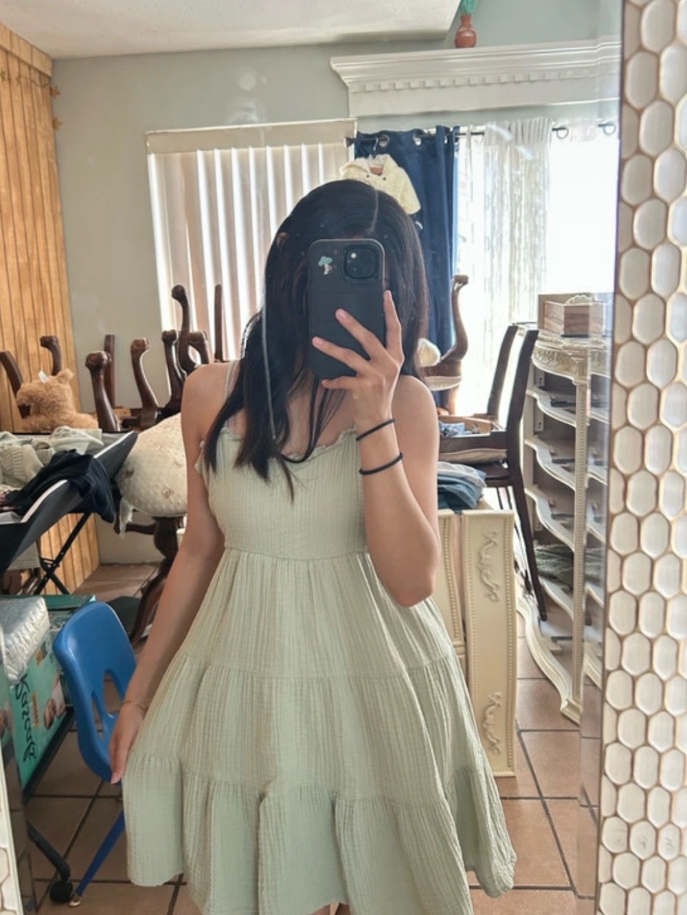 Light sage green sundress